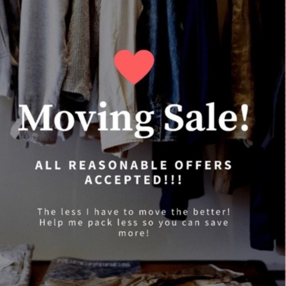 Moving sale